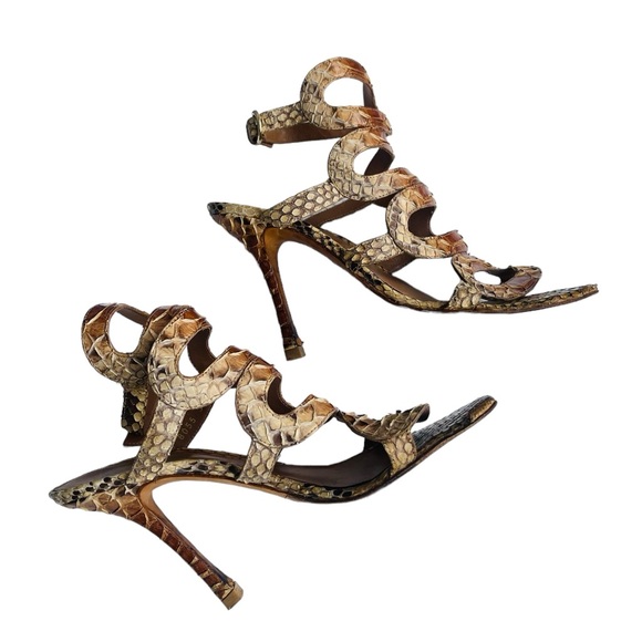SERGIO ROSSIE RARE PYTHON STILETTOS - Picture 2 of 10